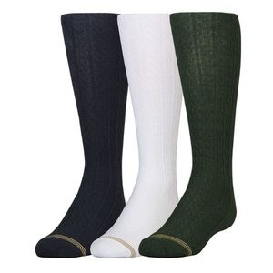 🔥5/$25🔥Gold Toe Knee High Socks Hunter Green & Navy  3pair